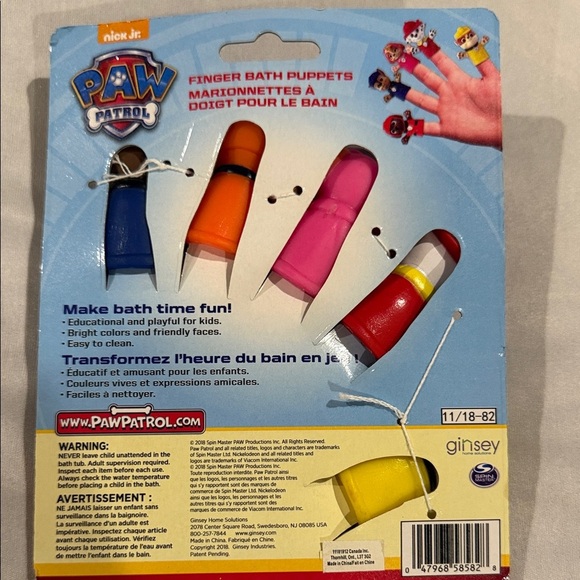 Paw Patrol Learning Activity 8 Book Set with 5 Finger Bath Puppets Kids - Picture 4 of 15